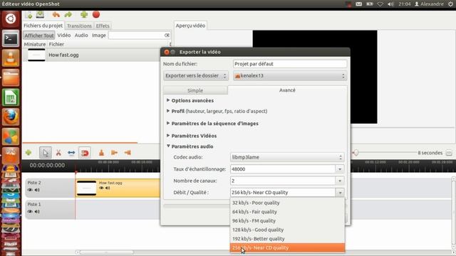 Comment convertir sous Linux les vidéos .ogg et .ogv en HD pour youtube (RecrodMyDesktop) [FR]