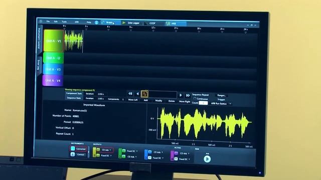 Demonstrating the High Bandwidth of Agilent's N6784A SMU and 14585A SW to Play a .wav File