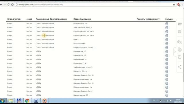 unionpay БАНКОМАТЫ