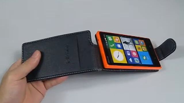 PDair Deluxe Leather Case for Nokia X2 Dual SIM - Flip Type