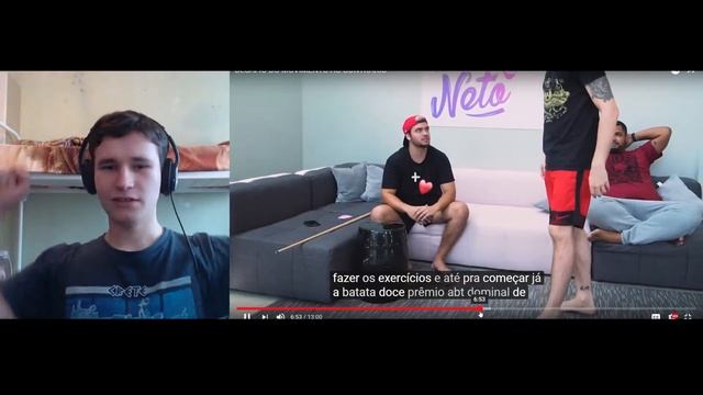RUSSIAN MAN REACTION TO "DESAFIO DO MOVIMENTO AO CONTRÁRIO"