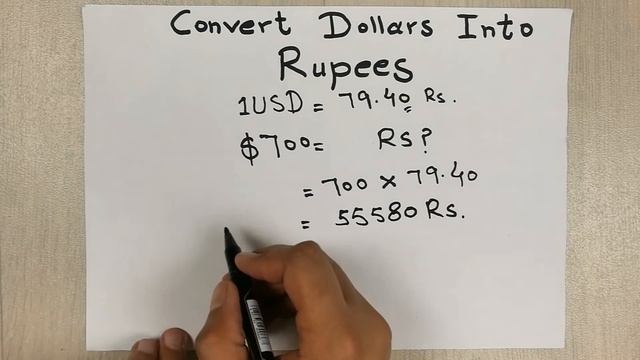 How to Convert Dollars into Rupees - Currency Conversion