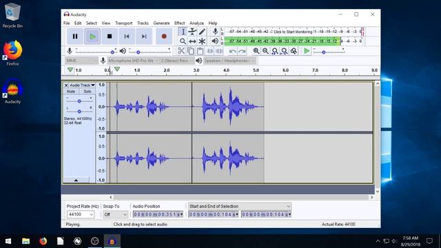 Audacity Lesson 1 - Record, Play, Input, Output