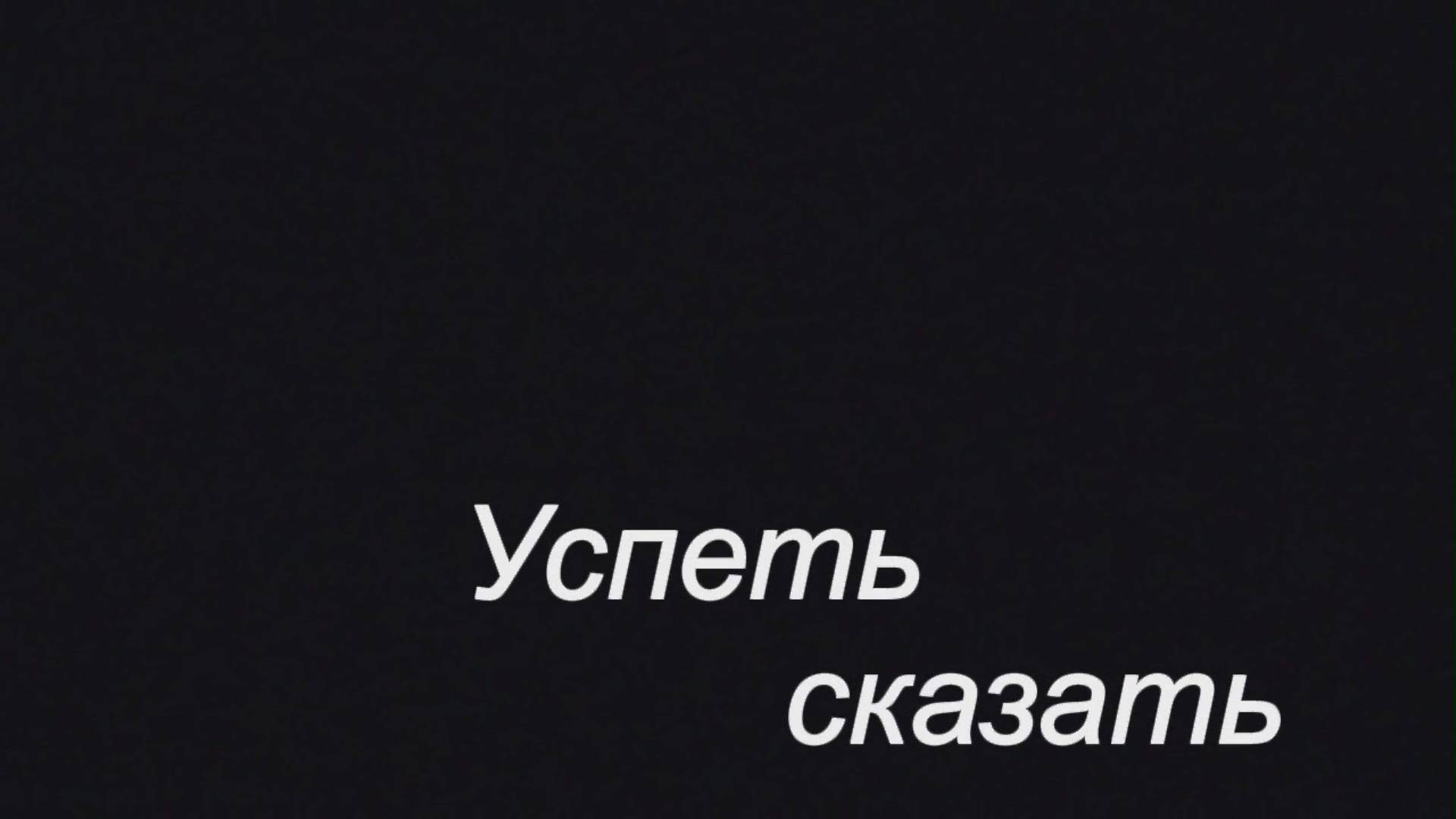 Успеть сказать