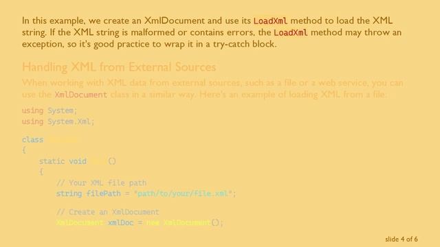 How to Convert XML String to XMLDocument in C#