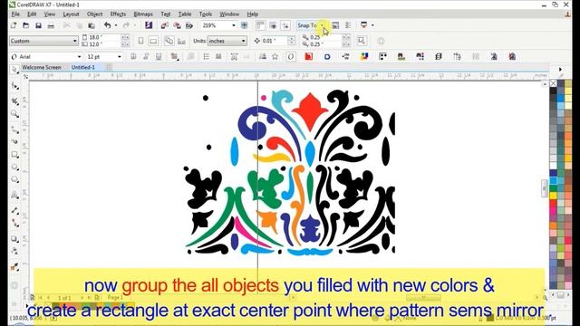 Bitmap B&W Design into colorful vector in CorelDraw x7 in hindi| CorelDraw Tutorials for Beginners