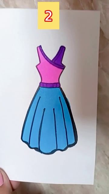 3 Платья,  which dress is your favourite? #art #diy #creative #satisfying #dress #drawing