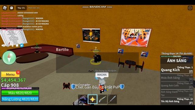 Blox Fruit #26 | Vương Quốc Hoa Hồng 3 | Cách làm nhiệm vụ Bartilo để nhận Mũ Chiến Binh