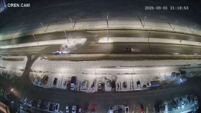 Момент ДТП на улице Рокоссовского
