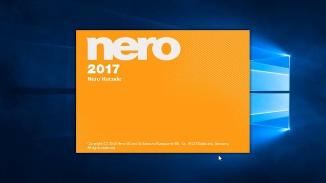 Nero 2017 Disc to Device & Recorder