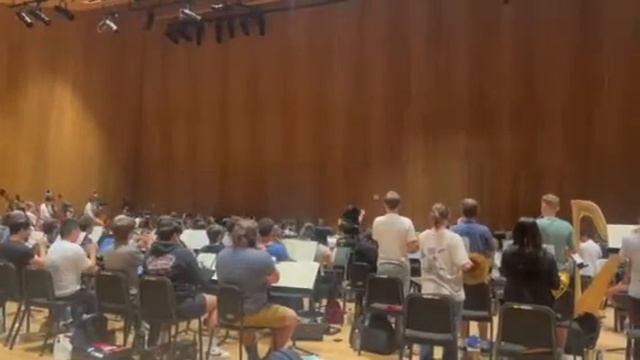 NYYS Orchestra rehearses Mahler Symphony No.1