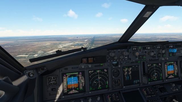 FS2020 Domodedovo UUDD RWY 32L-Novosibirsk UNNT RWY 07 Boeing 737-800