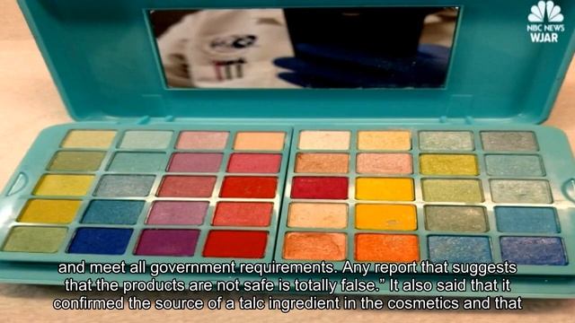 Claire’s: Lab tests show makeup is asbestos-free