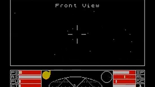 Elite -- flying in the anarchy system Reidquat (ZX Spectrum)