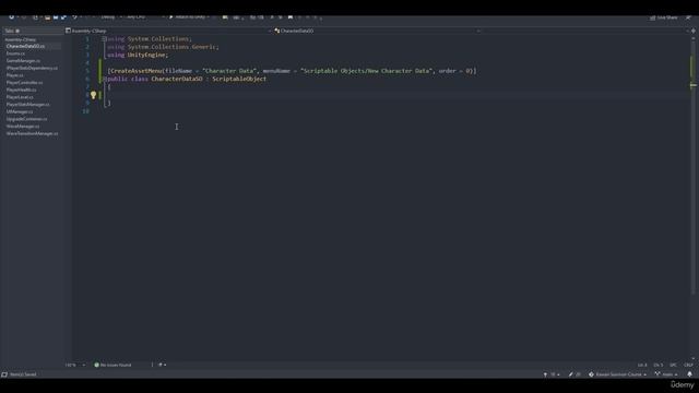 5 -Our First Scriptable Object