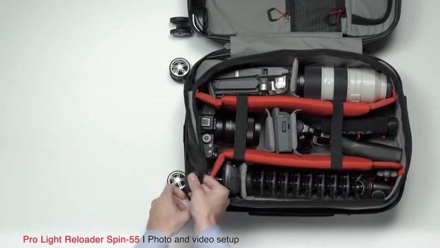 Чемодан на колесах для фототехники Manfrotto Pro Light Reloader Spin 55 MB PL-RL-S55