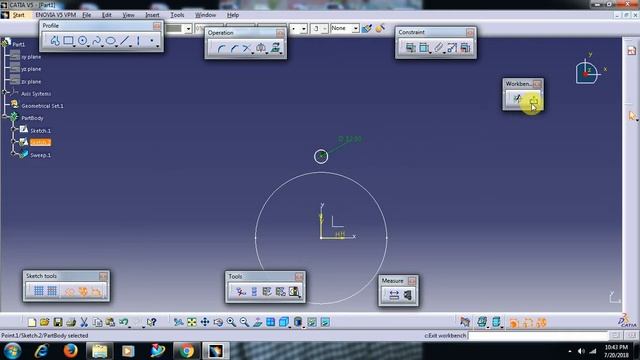 CATIA V5 - SURFACING - WITH REF SURFACE COMMAND