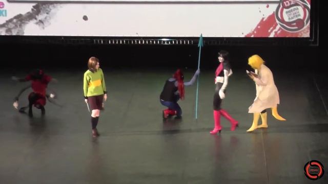 S.O.S 2017 Командное косплей-дефиле - Undertale - Toriel Undyne Alphys Frisk Chara Muffet