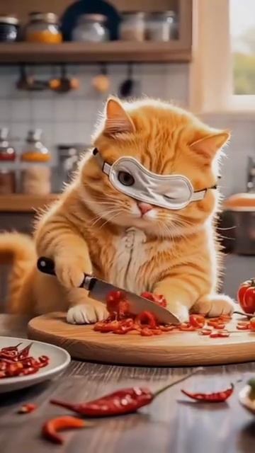 Зимняя рыбалка с рыжим котом