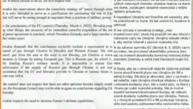 🇸🇰🇺🇦Словакия не будет поддерживать Украину ни финансово, ни военно.