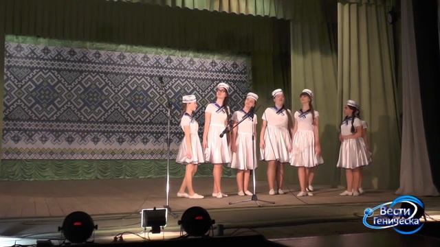 Выступление агитбригады со школы №1 про Геническ
