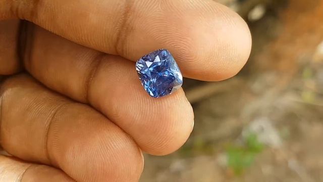 5.23TCW Natural UNHEATED Earth Mined Ceylon Blue Sapphire in Diamond Luster.