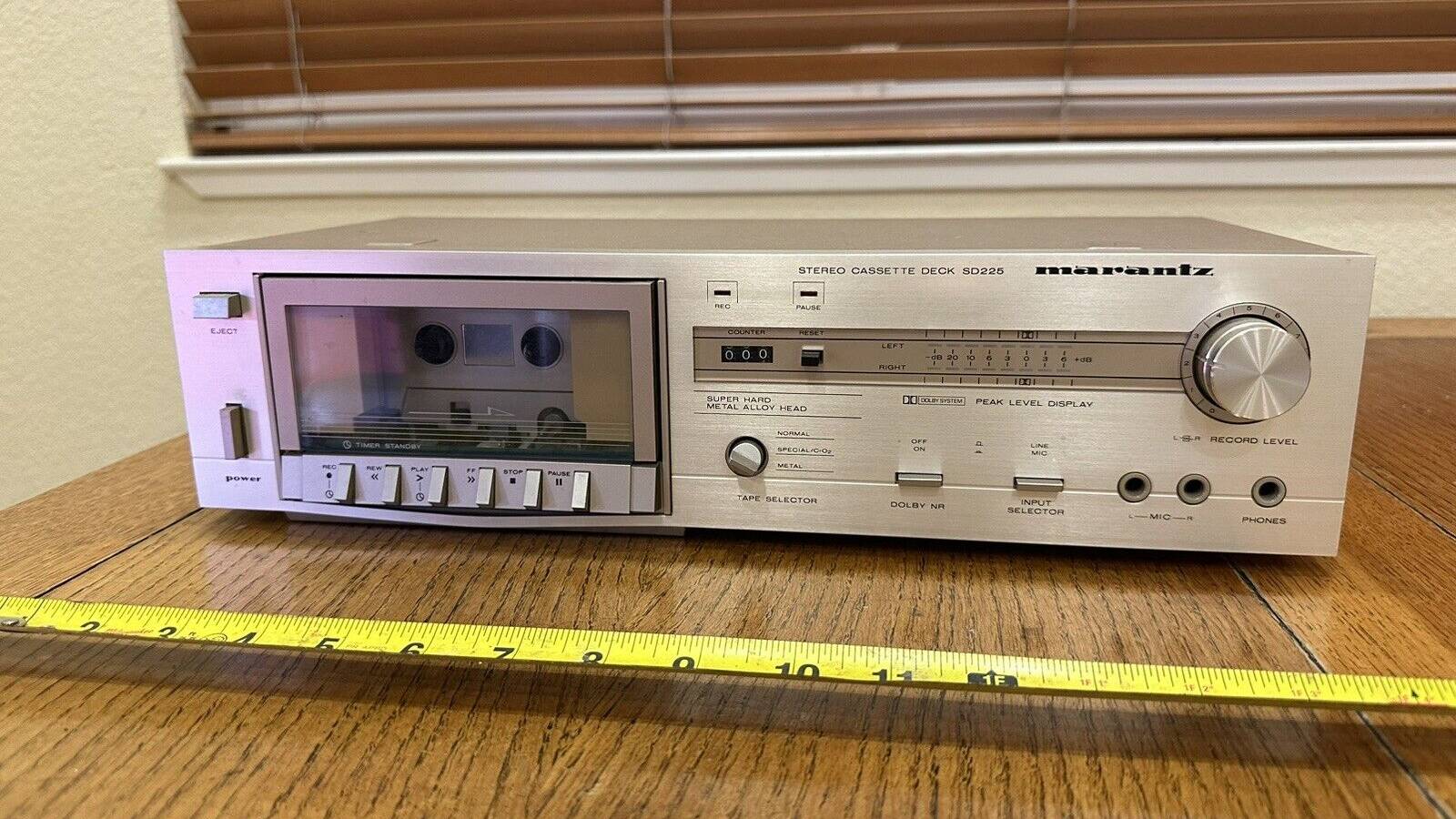 Винтажная Hi-Fi кассета Marantz Stereo Cassette Deck SD225-Япония-1982-1983-год