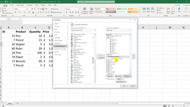 8-002. Customizing the Ribbon