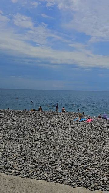 Пляж в Адлере, Чёрное море, Краснодарский край