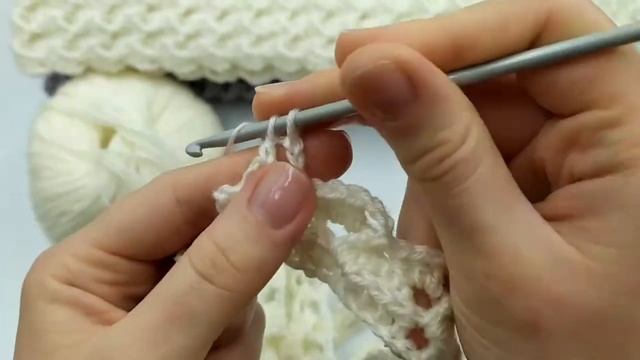 Детский плед крючком. Новый узор крючком. Crochet baby blanket  (часть2)