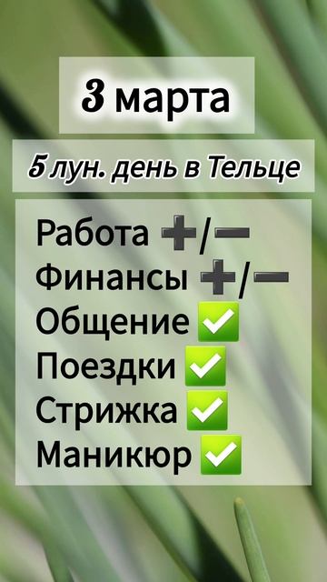 Лунный календарь 3 марта 2025 года.