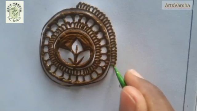 Beautiful mandala mehndi design!💖😍 round vali mehndi beautiful 3 type mandala mehndi #henna #mehand