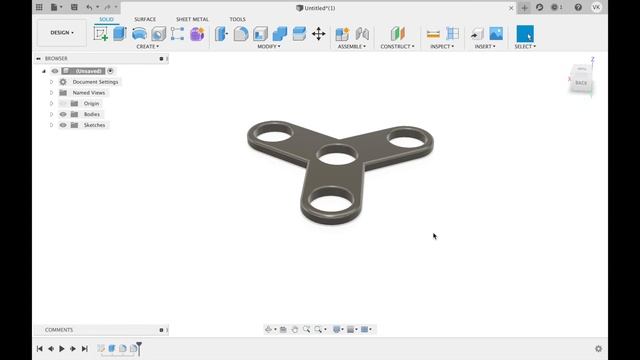 Fusion 360 for beginners-Modelling A Fidget Spinner