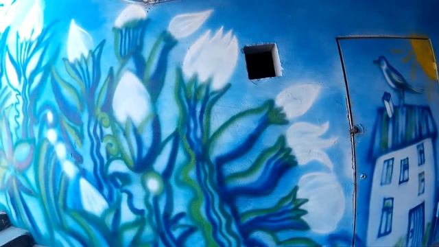 Раскрашенный подземный переход в Николаеве - парк ПОБЕДЫ