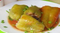 Перцы фаршированные постные