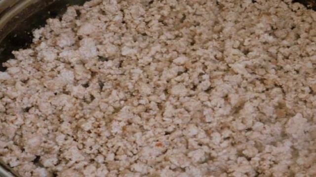 Макароны с фаршем, овощами и шампиньонами