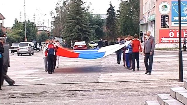 Сердобск ТВ   Сердобск отмечает День флага 22 08 11