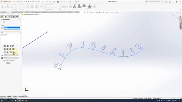 Giáo Trình Solidworks 2021 - Bài 018 :  Cong Cu Text Gõ Chữ Trong Solidworks