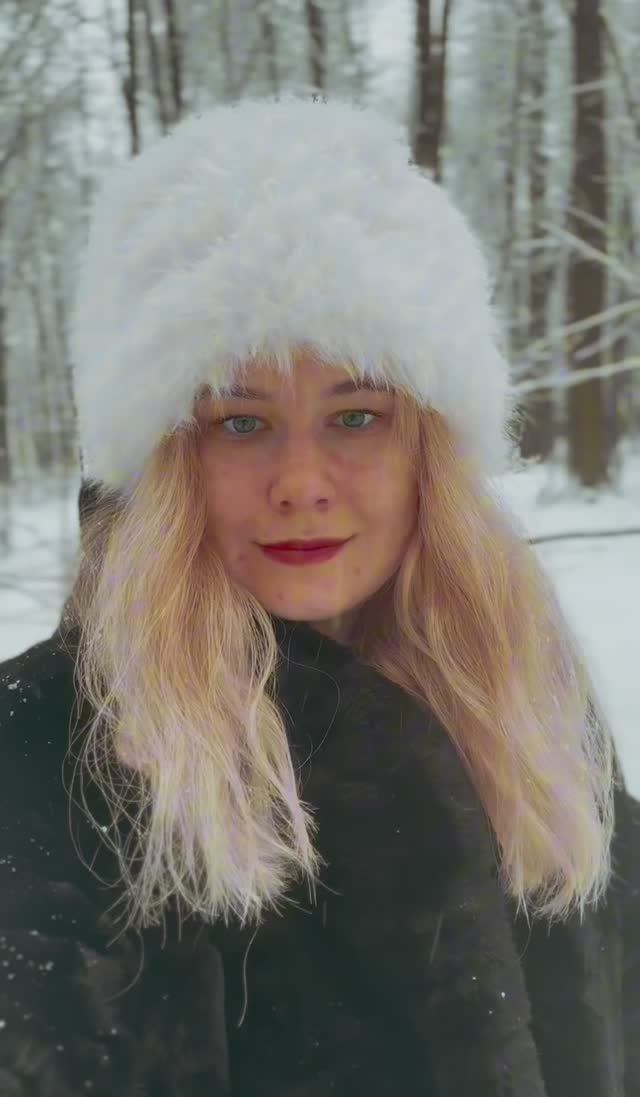 #winter #snow #slavicgirl #зима #лес