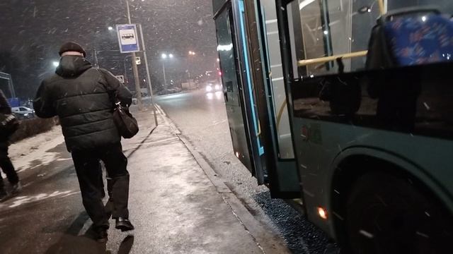 28 февраля 2025 г. Автобус 96 маршрут МАЗ-203.947 38033 Софийская Улица