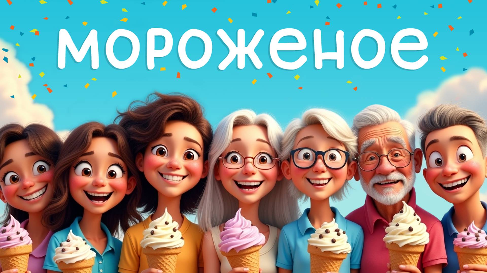 Весёлая песенка про мороженое | Детская музыкальная анимация