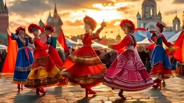 Веселись, честной народ!      Нынче праздник у ворот!