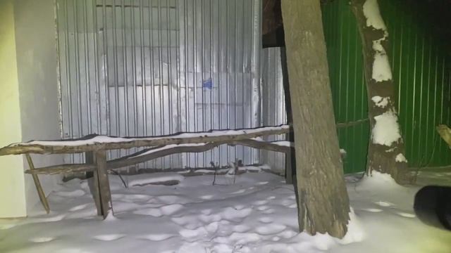 Освещение улицы без увелечения линзы