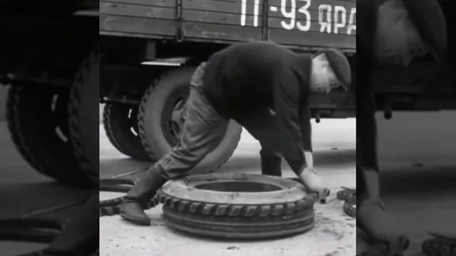 Шиномонтаж прошлого века 😄👍