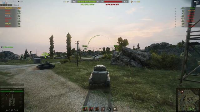 Танкогнутики.  1лвл.  Vickers Medium Mk. I