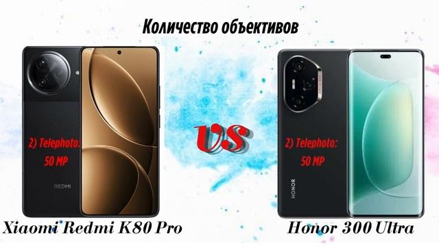 Xiaomi Redmi K80 Pro против Honor 300 Ultra, кто победит ?