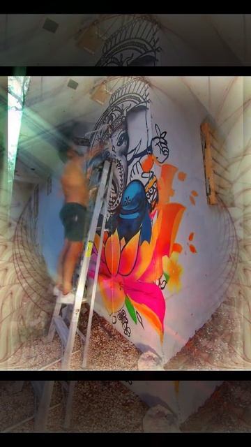 SKNER11MEX Muralistas Mexicano : Ganesh Avatar @ Casa Lam Tulum : Instagram