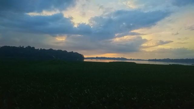 Bolgoda Lake, Piliyandala II Sunset View from Dampe Village Hotel II Sri Lanka