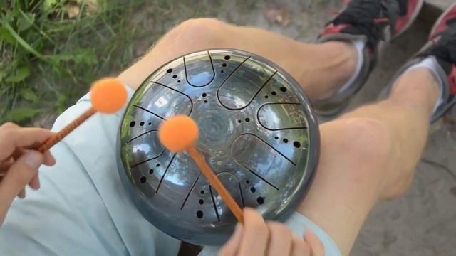 How to play Tank Drum? (Lesson №6. Examples of melodies on a 9-inch TD / Steel tongue drum Tutorial
