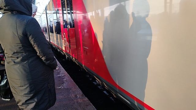 Двойной Электропоезд Ласточка ЭС2Г-026+ЭС2Г-025 Сообщением Санкт-Петербург-Тосно Обухово